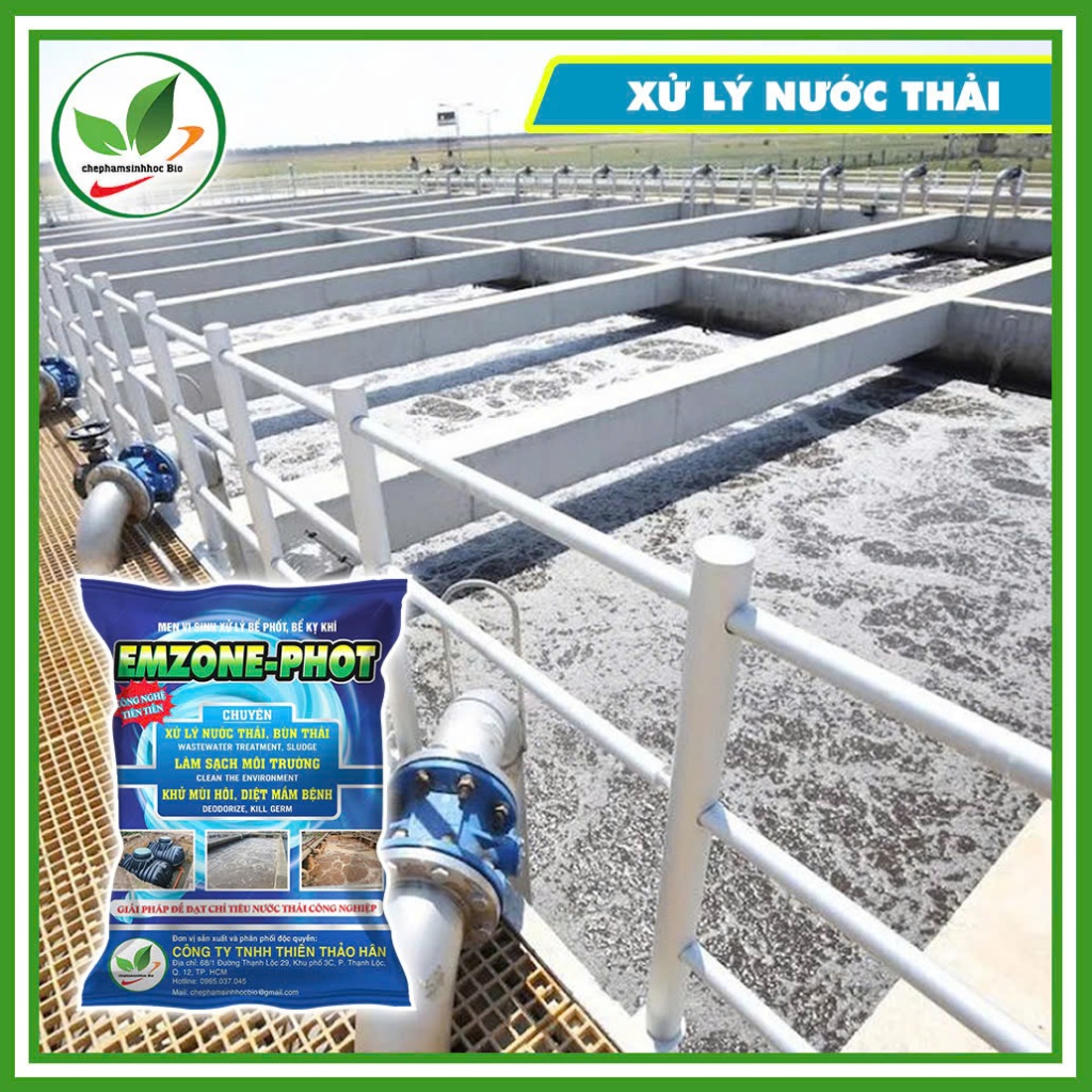 Men vi sinh EMZONE.PHOT. Xử lý bể phốt, bể kỵ khí. GÓI 1KG
