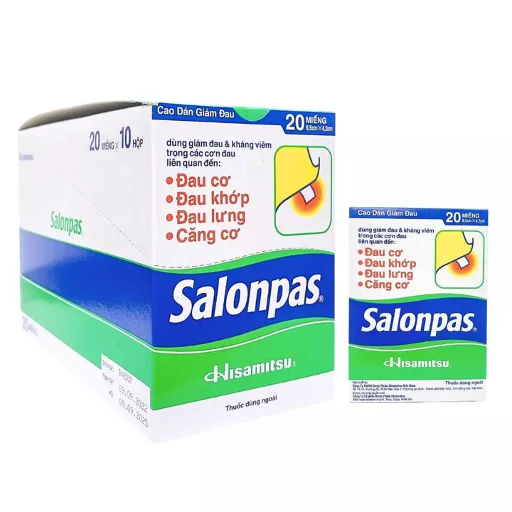 (200 MIẾNG) SALONPAS - CAO DÁN GIẢM ĐAU CƠ XƯƠNG