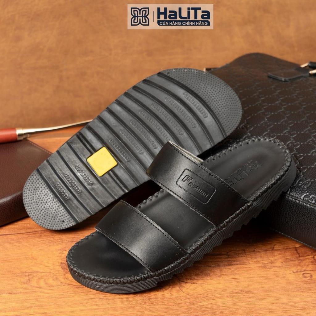 Dép Doctor 2 Quai Quốc Dân Halita , full da bò , khâu chỉ toàn bộ.
