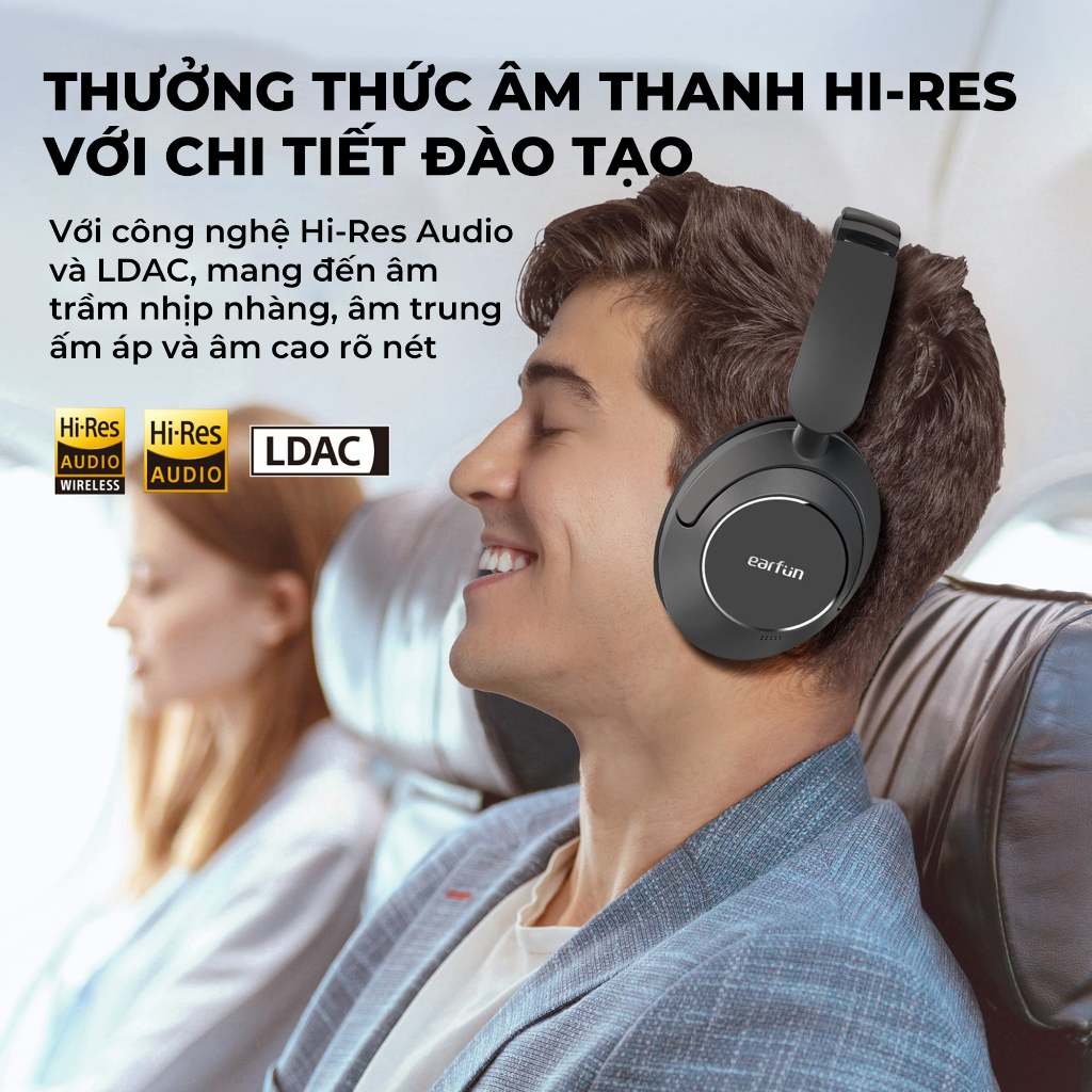 Tai Nghe Chụp Tai Bluetooth Earfun Wave Pro Chống Ồn ANC 45db Âm Thanh Hi-Res LDAC Pin 80H | BigBuy360 - bigbuy360.vn