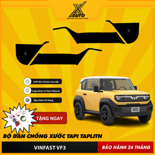 Bộ Dán Chống Xước full  Xe Vinfast VF3 - Viền Vân Da Carbon Cao Cấp