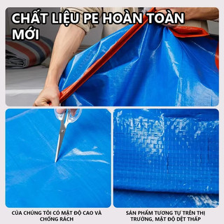 OOKAS  [Loại Dày] Bạt  che mưa Che Nắng Bạt che mưa nắng may viền đóng khoen