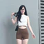 Quần short thun Dance Idol kpop lưng cao có dây kéo sau thun umi dày dặn ôm dáng