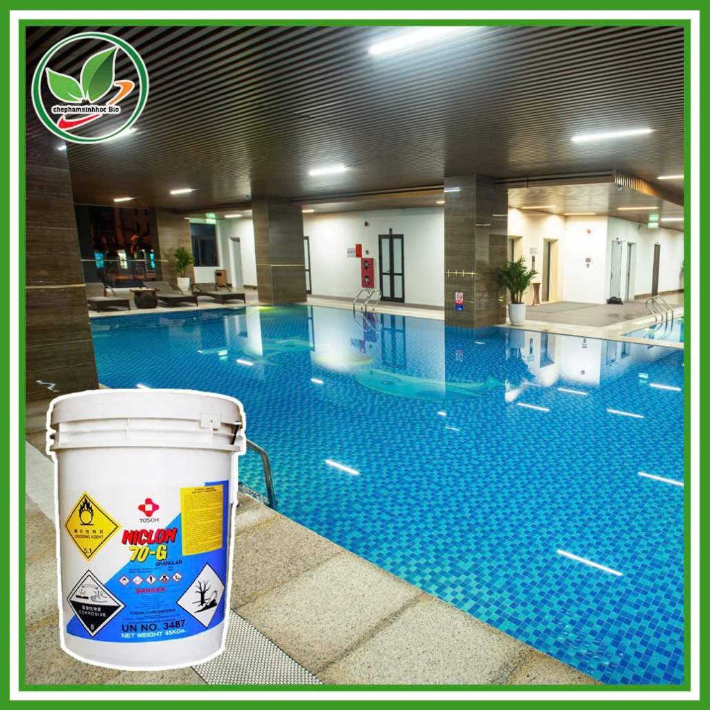 Chlorine Niclon 70%.( Nhật Bản). Thùng 45kg