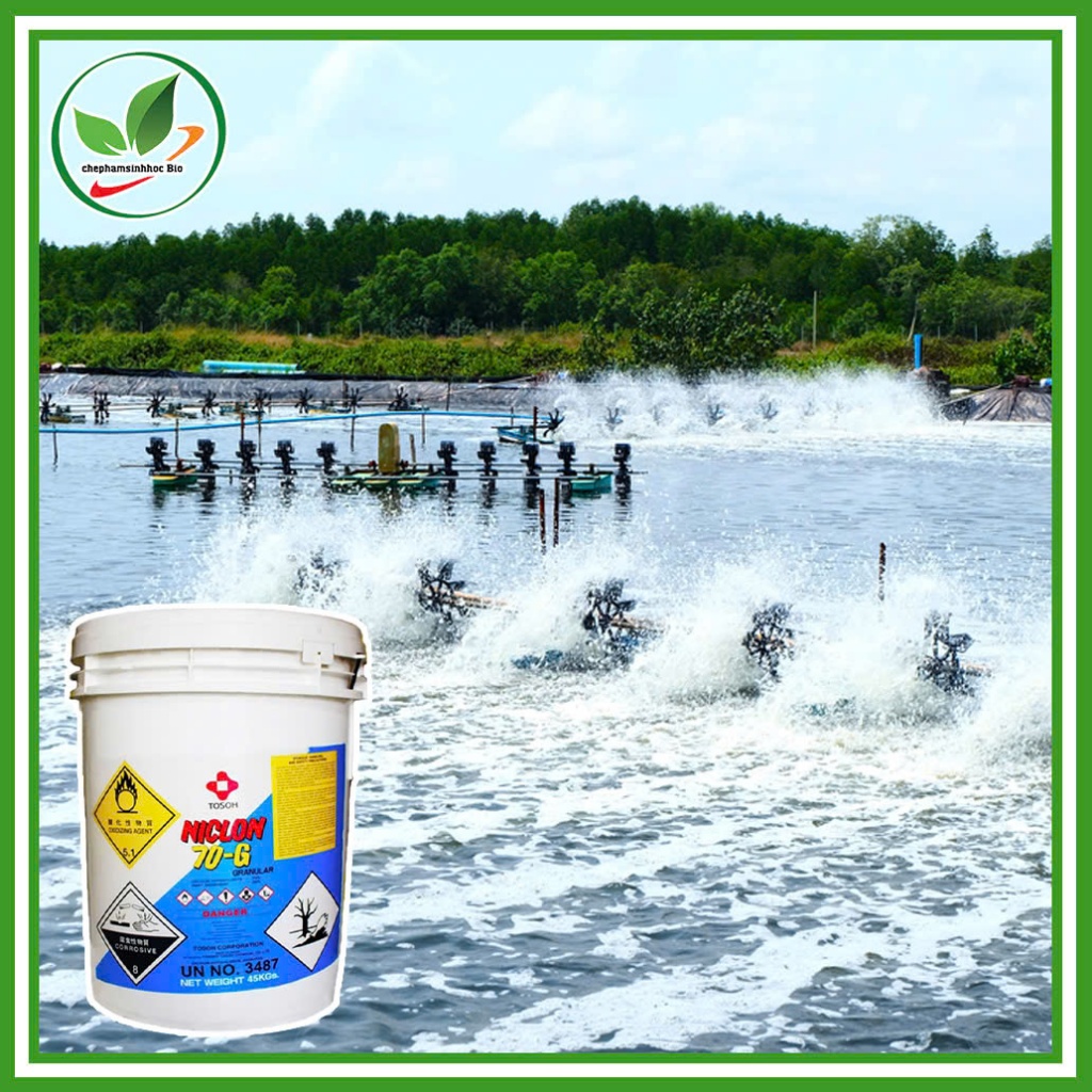 Chlorine Niclon 70%.( Nhật Bản). Thùng 45kg