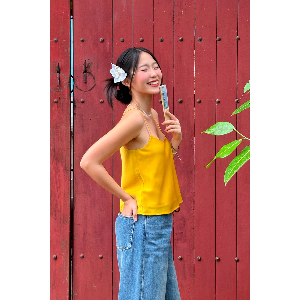 Ảnh TheBlueTshirt - Áo lụa hai dây 2 lớp cho nữ - Daily Cami Top - Women 2