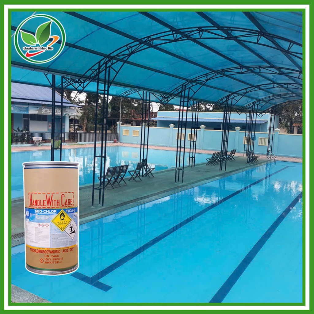 Chlorine dạng viên 200g Nhật TCCA (Neo chlor 90%) hãng Shikoku. Thùng 50kg
