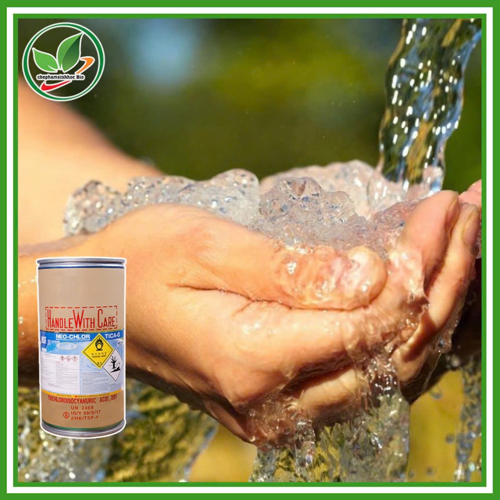 Chlorine dạng viên 200g Nhật TCCA (Neo chlor 90%) hãng Shikoku. Thùng 50kg