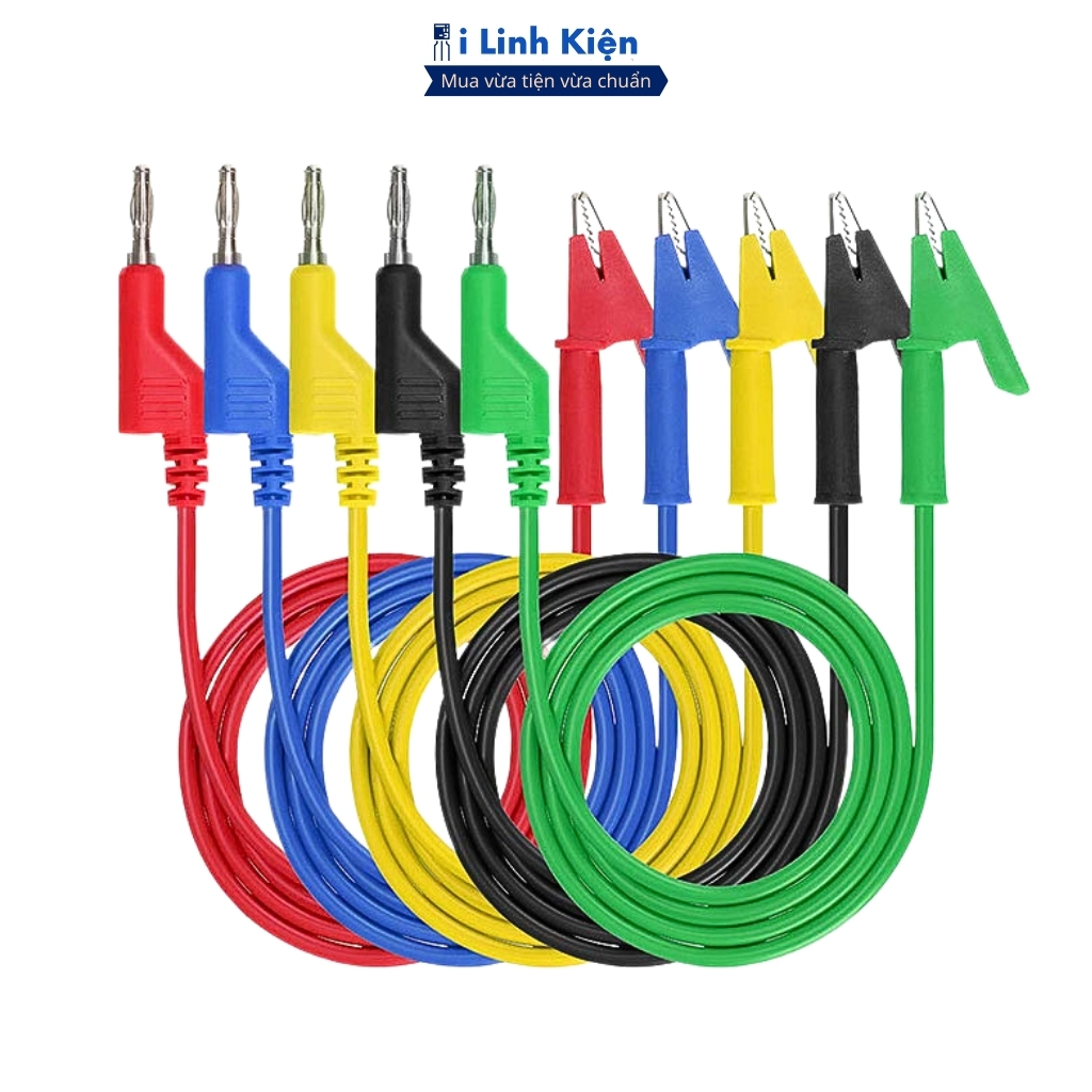 Dây bắp chuối liền kẹp cá sấu 15A 1000V chất lượng tốt ilinhkien