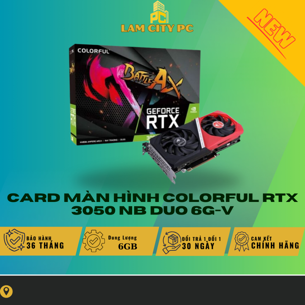 Card Màn Hình Colorful RTX 3050 NB DUO 6G-V - NEW | Shopee Việt Nam