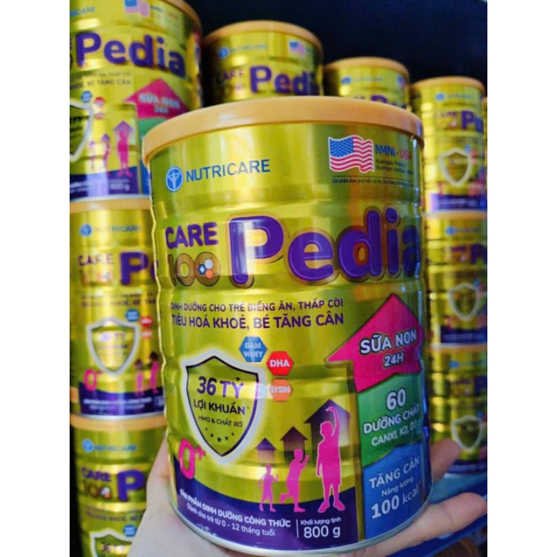 {Hot} Sữa Care_100 Pedia dinh dưỡng cho trẻ biếng ăn, thấp còi cho bé bổ sung 60 dưỡng chất