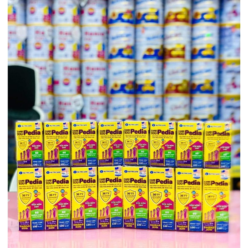 {Chính hãng} 1 thùng (48 hộp) Sữa pha sẵn Care 100 Pedia 110ml cho bé.