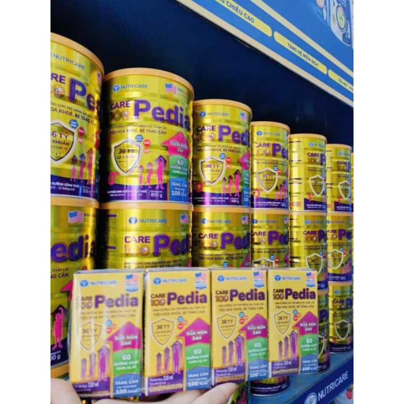 {Chính hãng} 1 thùng (48 hộp) Sữa pha sẵn Care 100 Pedia 110ml cho bé.