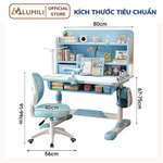 Bàn học sinh Lumili E10 có giá sách chống gù chống cận, bàn học chống gù cho trẻ em từ 3 đến 15 tuổi — ảnh 3
