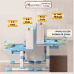 Bàn học sinh Lumili E10 có giá sách chống gù chống cận, bàn học chống gù cho trẻ em từ 3 đến 15 tuổi — ảnh 4