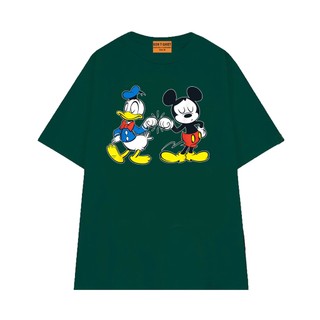 Áo Thun NGỐ TEE Hoạt Hình Disney Đôi Bạn Thân Vịt Donald và Chuột Mickey Form Rộng Thoải Mái