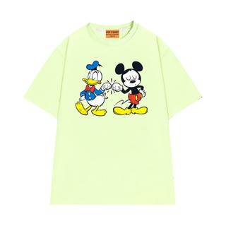 Áo Thun NGỐ TEE Hoạt Hình Disney Đôi Bạn Thân Vịt Donald và Chuột Mickey Form Rộng Thoải Mái