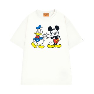 Áo Thun NGỐ TEE Hoạt Hình Disney Đôi Bạn Thân Vịt Donald và Chuột Mickey Form Rộng Thoải Mái