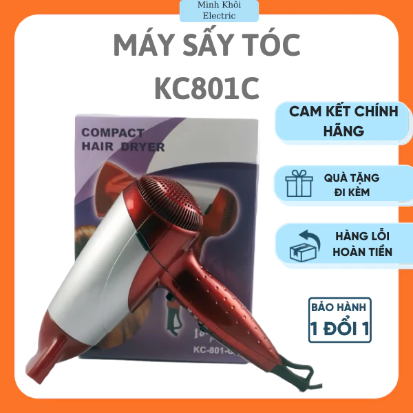 Máy sấy tóc KC801C,máy tạo kiểu tóc,máy sấy tóc mini,máy sấy tóc 2 chiều nóng lạnh,máy sấy tóc tạo kiểu,máy xấy tóc ion