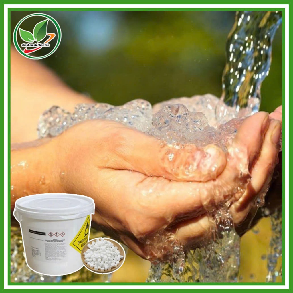 Khử trùng dạng viên Clo sủi TCCA viên sủi 2g. Xử lý nước, xử lý đáy. Xô 5kg