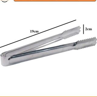 Dụng cụ gắp đá, gắp đồ decor kích thước nhỏ gọn, tiện lợi, dài 19cm, rộng 2cm, inox bền bỉ, không rỉ sét, dễ dàng vệ sin