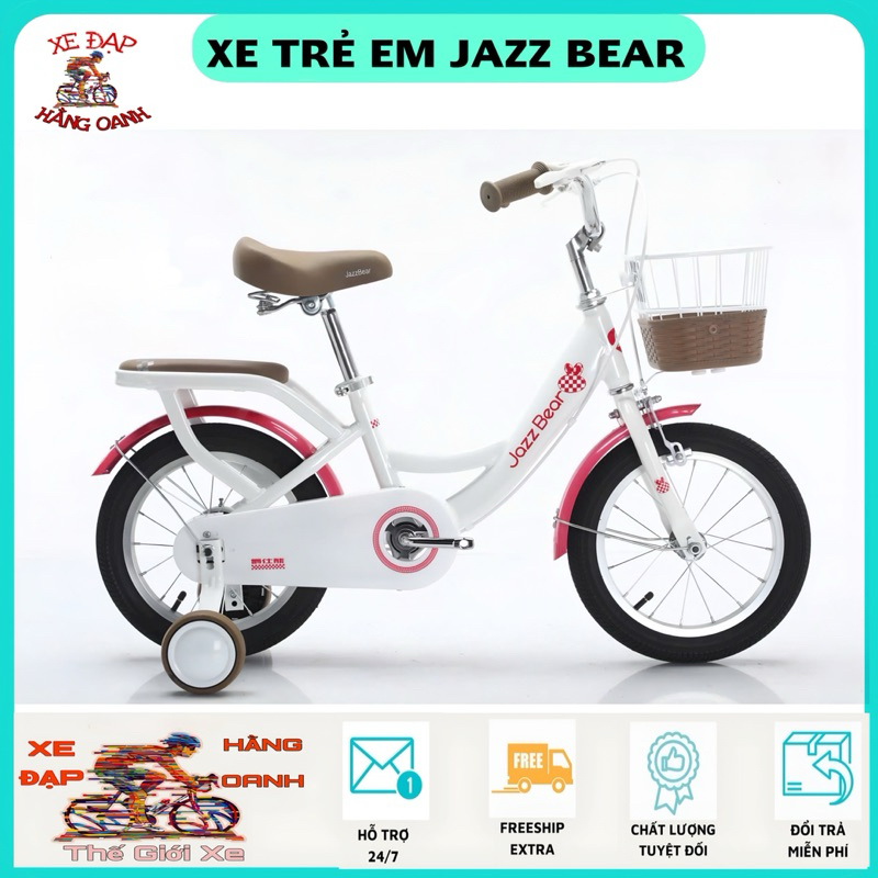 Xe đạp trẻ em Nữ Jazz Bear mẫu mới ra mắt rất nhiều màu sắc đẹp cho bé