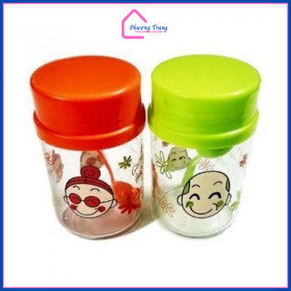 Bộ 2 hủ thủy tinh đựng gia vị kích thước lớn 400ml tặng kèm muỗng cao cấp 9034 - Phương Trang