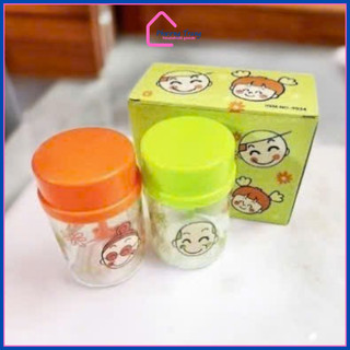 Bộ 2 hủ thủy tinh đựng gia vị kích thước lớn 400ml tặng kèm muỗng cao cấp 9034 - Phương Trang