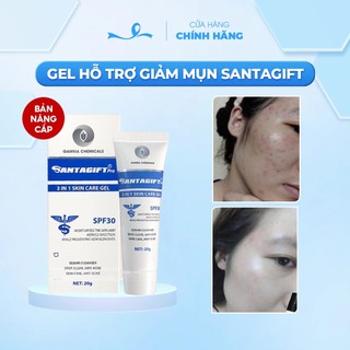 Kem Mụn SANTAGIFT - Gel Giảm Mụn Trứng Cá, Ngừa Thâm, Mờ Sẹo Dưỡng Da Trắng Sáng Chính Hãng