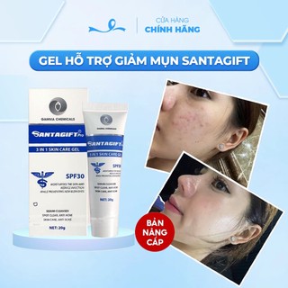 Kem Mụn SANTAGIFT - Gel Giảm Mụn Trứng Cá, Ngừa Thâm, Mờ Sẹo Dưỡng Da Trắng Sáng Chính Hãng