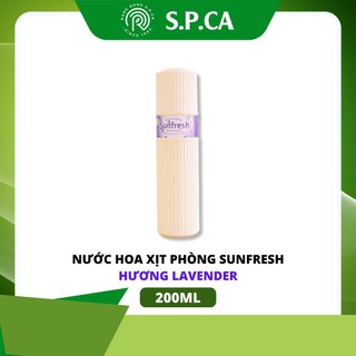 Chai xịt phòng Sunfresh 200ml hương Lavender làm thơm hiệu quả thời gian lưu hương lâu - SPCa000122