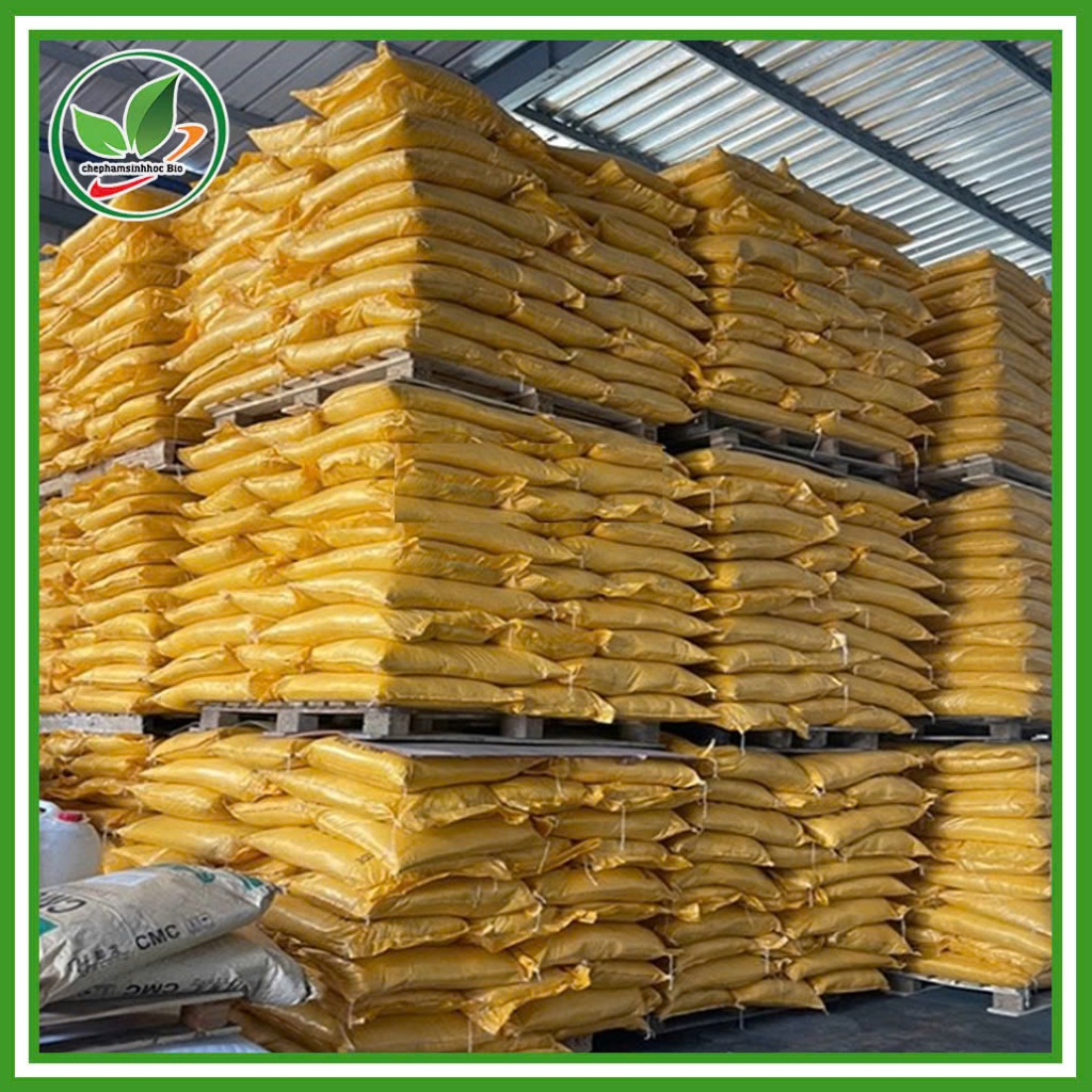 Hóa chất PAC. Xử lý nước thải, trợ lắng. Bao 25kg màu vàng