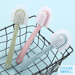 Bàn Chải Vệ Sinh Giày Dép 3 Đầu Cọ Phủ Đều, Cọ Chà Vệ Sinh Các Khe Giày Dép Tiện Lợi-GD881-BCchaGiay