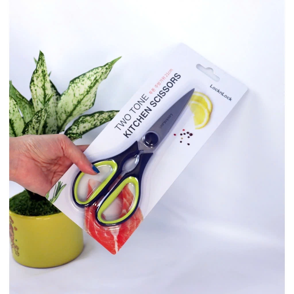 Kéo nhà bếp LocknLock Kitchen Scissors Thép Không Gỉ CKC313GRN (21cm) - CKC314 (20.5cm) - K-MALL