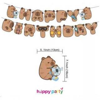 Dây chữ Happy Birthday hoạt hình siêu đáng yêu cho bé trai và bé gái