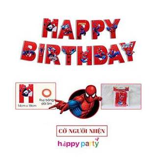 Dây chữ Happy Birthday hoạt hình siêu đáng yêu cho bé trai và bé gái