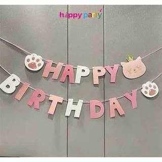 Dây chữ Happy Birthday hoạt hình siêu đáng yêu cho bé trai và bé gái