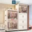 Tủ Nhựa Đựng Đồ Gấp Gọn ENODA HOME, Tủ Treo Đồ Đa Năng, Có Bánh Xe Di Chuyển Thuận Tiện TUN048