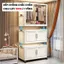 Tủ Nhựa Đựng Đồ Gấp Gọn ENODA HOME, Tủ Treo Đồ Đa Năng, Có Bánh Xe Di Chuyển Thuận Tiện TUN048