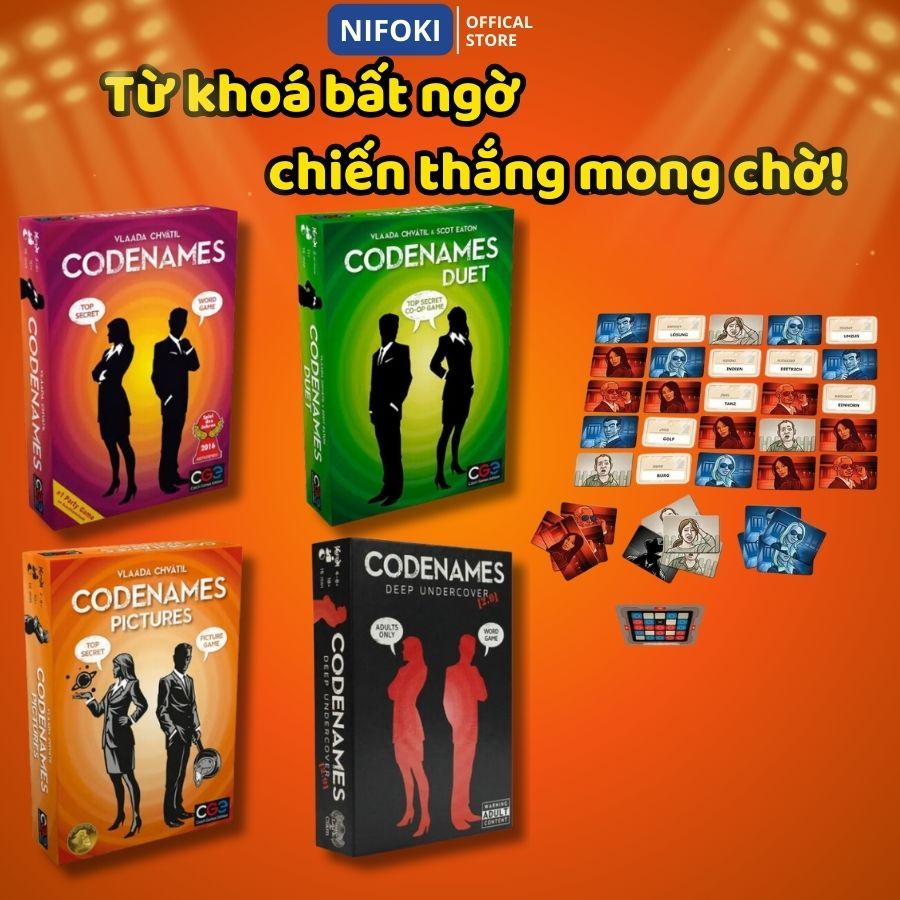 Trò Chơi Board Game Codenames, Bộ Thẻ Bài Codenames, Phiên Bản Mở Rộng ...