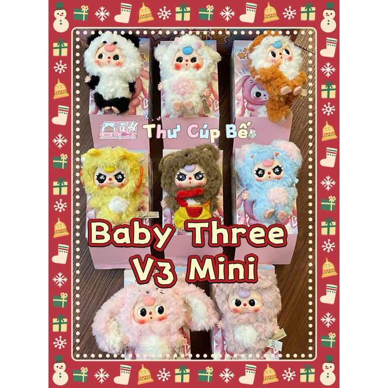 [CHÍNH HÃNG] Blindbox Baby Three V3 Mini - Hộp Mù Bé Ba Tuổi có móc ...