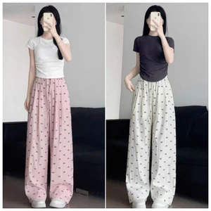 Sét Bộ Baby Tee Quần Ống Rộng Họa Tiết Nơ + mix Áo Phông CROPTOP Cộc Tay Dáng ngắn chất Tăm Gân