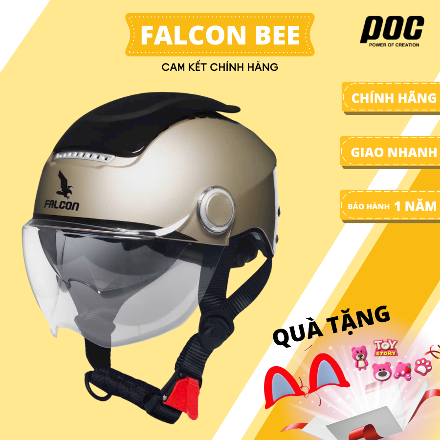 Nón Bảo Hiểm Nửa Đầu Poc Falcon BEE Titanium Đồng Mới Nhất 2024 - Nón ...