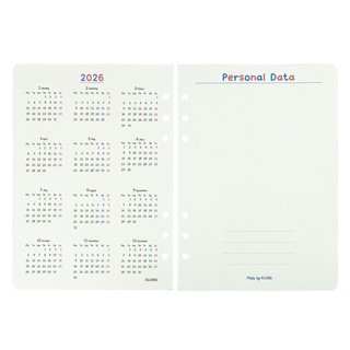 KLONG - Sổ / Ruột sổ kế hoạch Paper Planner kẹp còng A5 96 trang (48 tờ) 120/76; MS: 963 - Có bán bìa riêng không ruột