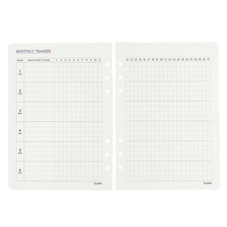 KLONG - Sổ / Ruột sổ kế hoạch Paper Planner kẹp còng A5 96 trang (48 tờ) 120/76; MS: 963 - Có bán bìa riêng không ruột