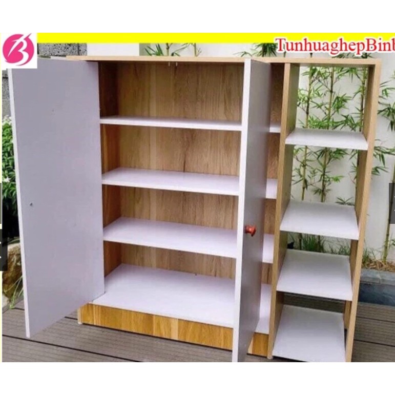 Kệ giày gỗ AK, tủ giày dép gỗ mdf lắp ghép dễ dàng nhiều kích thước lựa chọn, để được 12-24 đôi