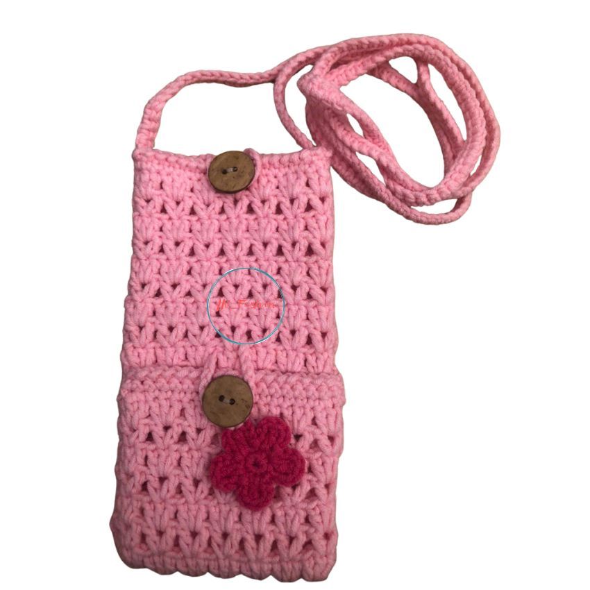 Túi Len Handmade Đựng Điện Thoại và Thẻ ATM Túi Đeo Chéo Mini Thời Trang