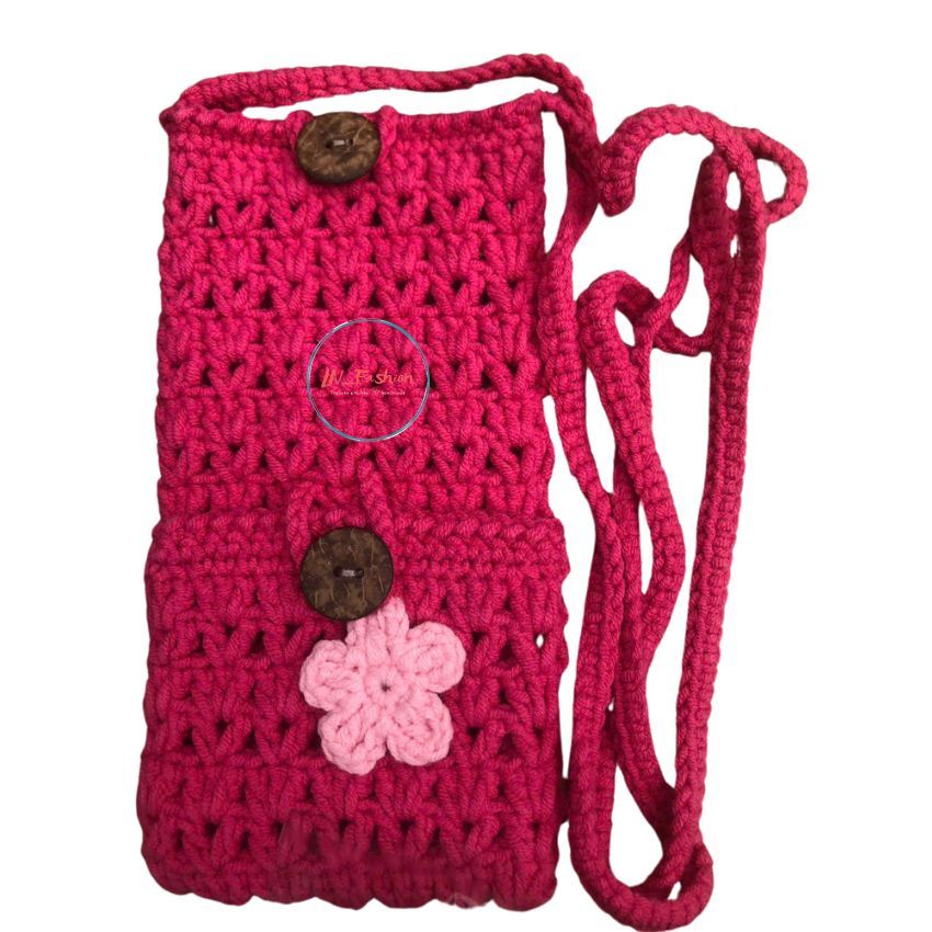 Túi Len Handmade Đựng Điện Thoại và Thẻ ATM Túi Đeo Chéo Mini Thời Trang