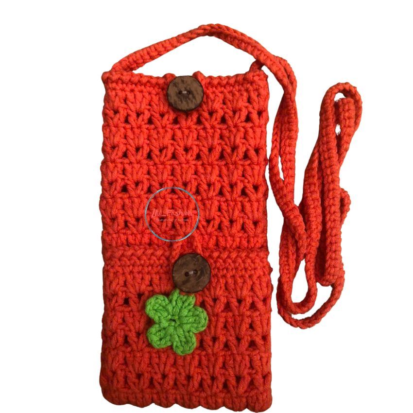 Túi Len Handmade Đựng Điện Thoại và Thẻ ATM Túi Đeo Chéo Mini Thời Trang