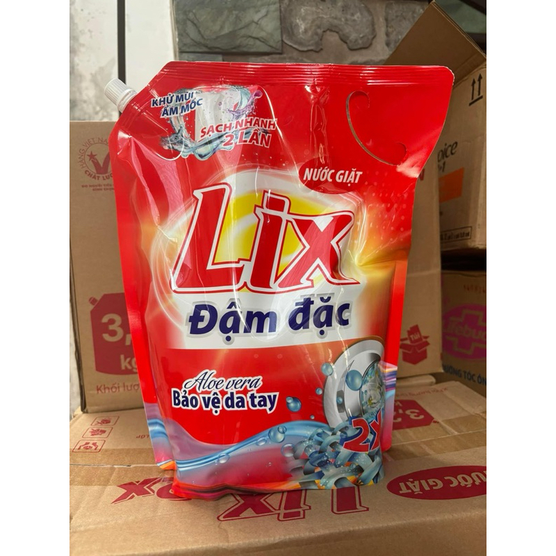 Túi nước giặt LIX matic hương nước hoa 3.2kg  - Dùng cho máy giặt cửa trước
